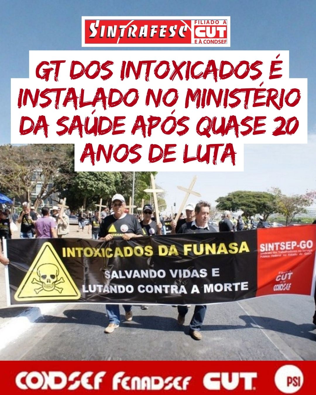 GT dos Intoxicados é instalado no Ministério da Saúde após quase 20 anos de luta