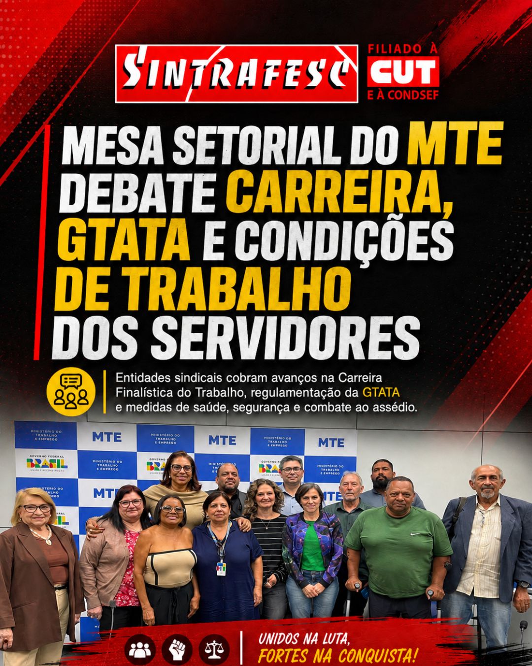 Mesa Setorial do MTE debate carreira, GTATA e condições de trabalho dos servidores